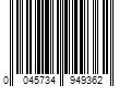 Barcode Image for UPC code 0045734949362