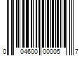 Barcode Image for UPC code 004600000057