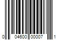 Barcode Image for UPC code 004600000071