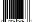 Barcode Image for UPC code 004600000224