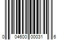 Barcode Image for UPC code 004600000316