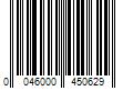 Barcode Image for UPC code 0046000450629