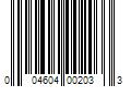 Barcode Image for UPC code 004604002033