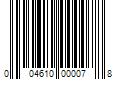 Barcode Image for UPC code 004610000078