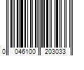 Barcode Image for UPC code 0046100203033