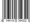 Barcode Image for UPC code 0046100354322