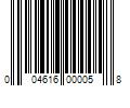 Barcode Image for UPC code 004616000058