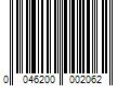 Barcode Image for UPC code 0046200002062