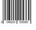 Barcode Image for UPC code 0046200005360