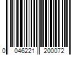 Barcode Image for UPC code 0046221200072