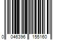 Barcode Image for UPC code 0046396155160