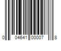 Barcode Image for UPC code 004641000078