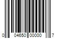 Barcode Image for UPC code 004650000007