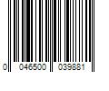 Barcode Image for UPC code 0046500039881