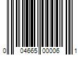 Barcode Image for UPC code 004665000061