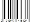 Barcode Image for UPC code 0046677419325