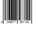 Barcode Image for UPC code 0046677567149