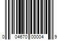 Barcode Image for UPC code 004670000049