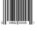 Barcode Image for UPC code 004682000051