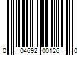 Barcode Image for UPC code 004692001260