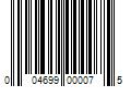 Barcode Image for UPC code 004699000075