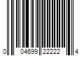 Barcode Image for UPC code 004699222224