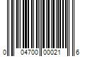 Barcode Image for UPC code 004700000216