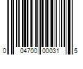 Barcode Image for UPC code 004700000315