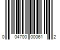 Barcode Image for UPC code 004700000612