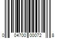 Barcode Image for UPC code 004700000728