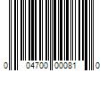 Barcode Image for UPC code 004700000810