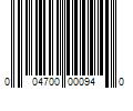 Barcode Image for UPC code 004700000940