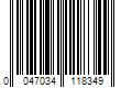 Barcode Image for UPC code 0047034118349