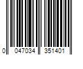 Barcode Image for UPC code 0047034351401