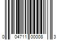 Barcode Image for UPC code 004711000083