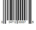 Barcode Image for UPC code 004712000075