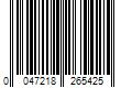 Barcode Image for UPC code 0047218265425