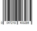 Barcode Image for UPC code 0047218403285