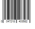 Barcode Image for UPC code 0047218403582