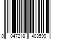 Barcode Image for UPC code 0047218403599