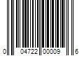 Barcode Image for UPC code 004722000096