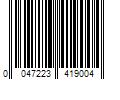 Barcode Image for UPC code 0047223419004