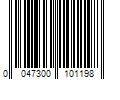 Barcode Image for UPC code 0047300101198