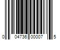 Barcode Image for UPC code 004736000075