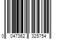 Barcode Image for UPC code 0047362325754