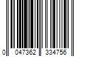 Barcode Image for UPC code 0047362334756