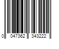 Barcode Image for UPC code 0047362343222