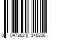 Barcode Image for UPC code 0047362345806