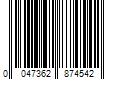 Barcode Image for UPC code 0047362874542