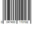 Barcode Image for UPC code 0047400110182